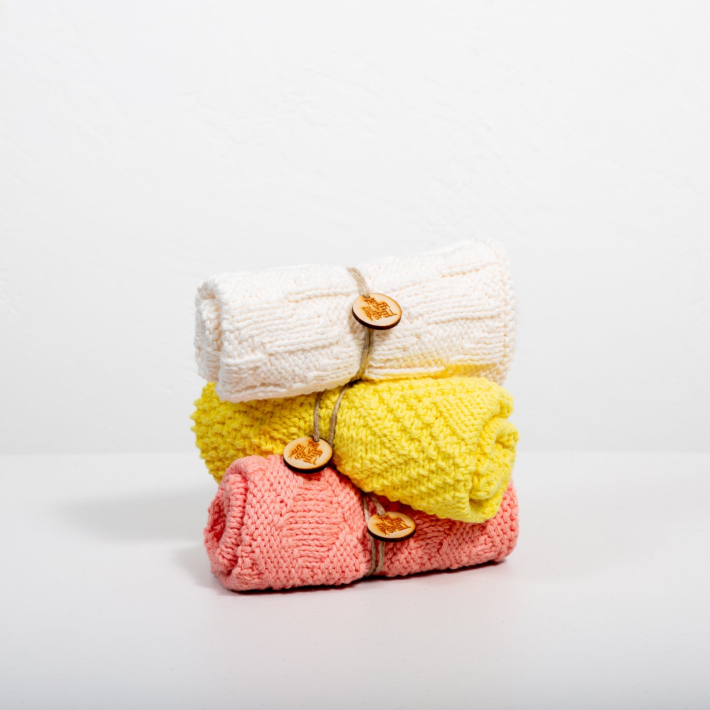 3 Towels (Yellow, White, Coral)