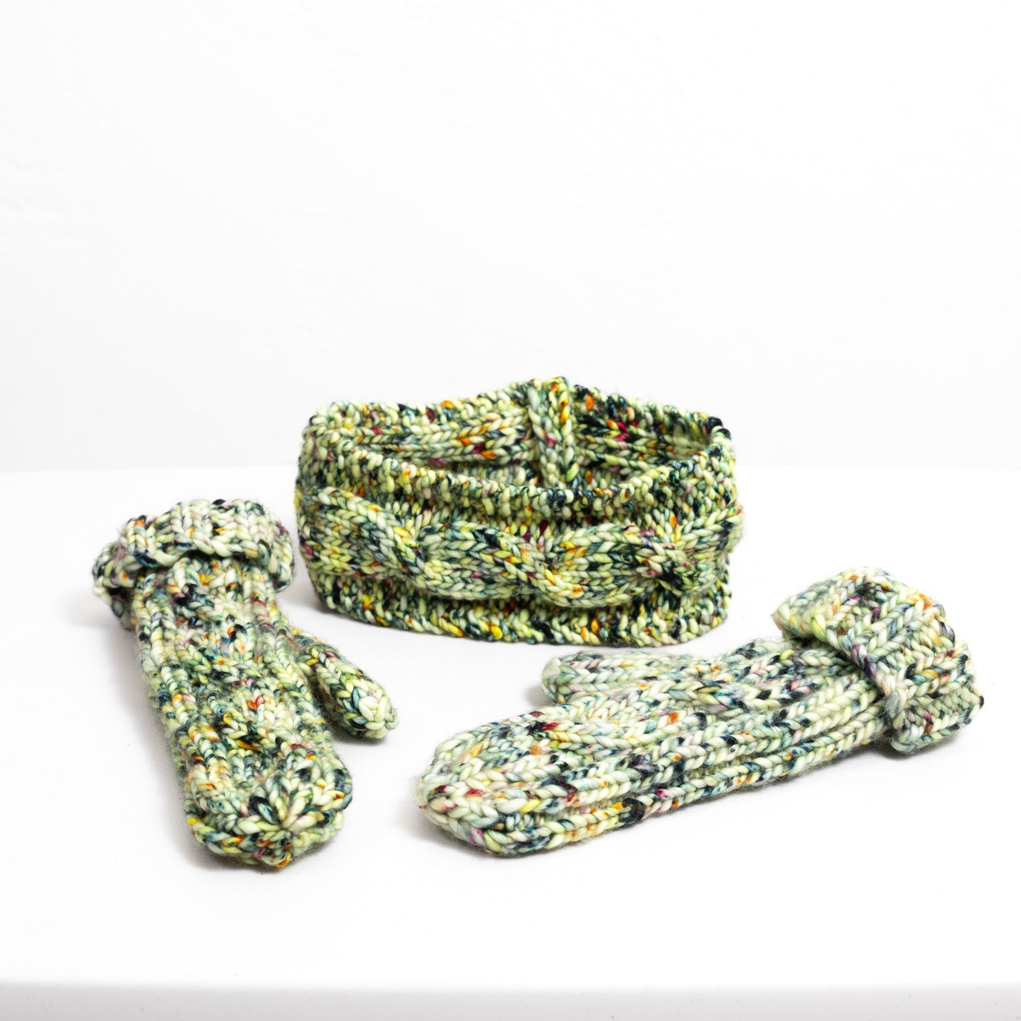 Jelly Bean Headband and Mitten Set