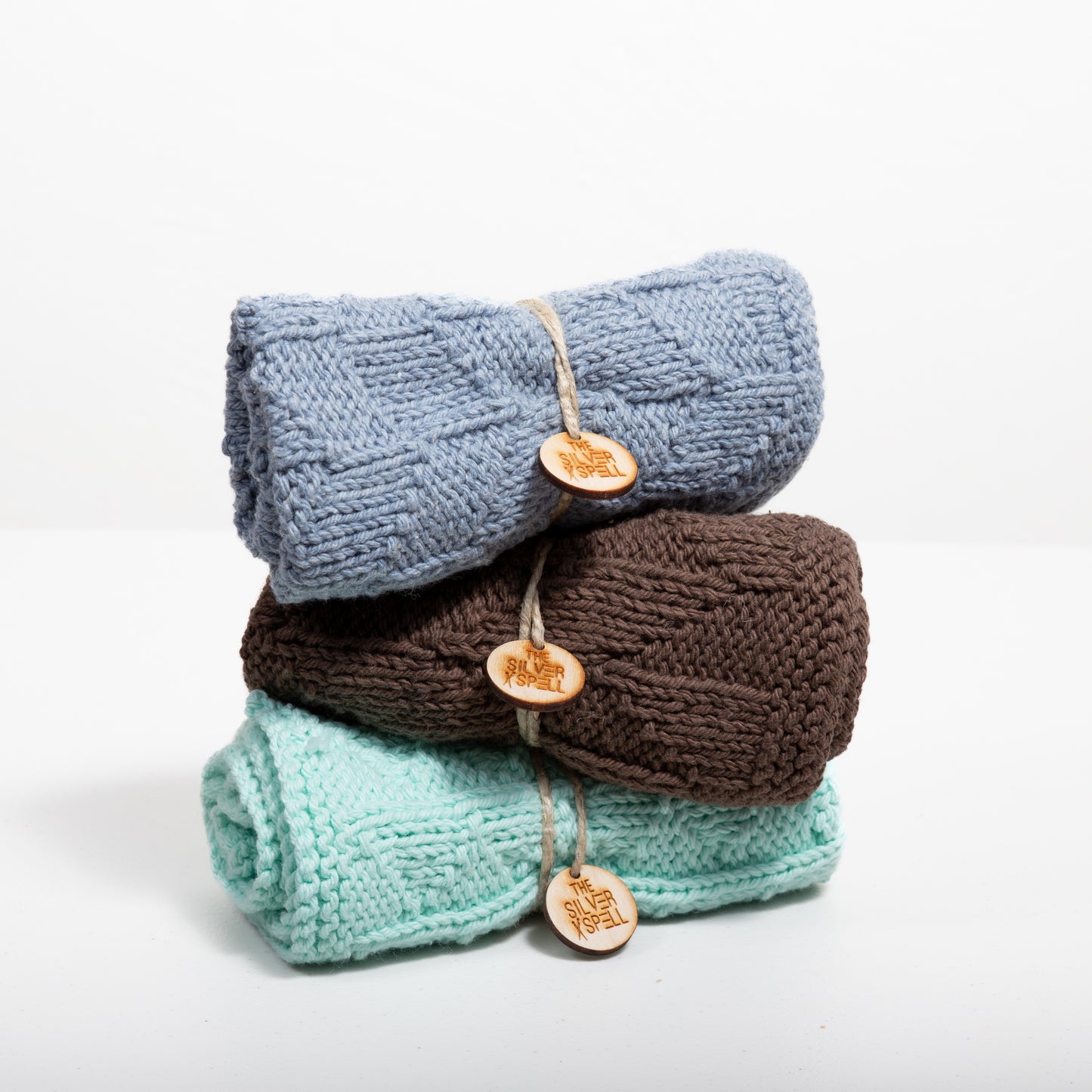 3 Towels (Blue, Brown, Aqua)