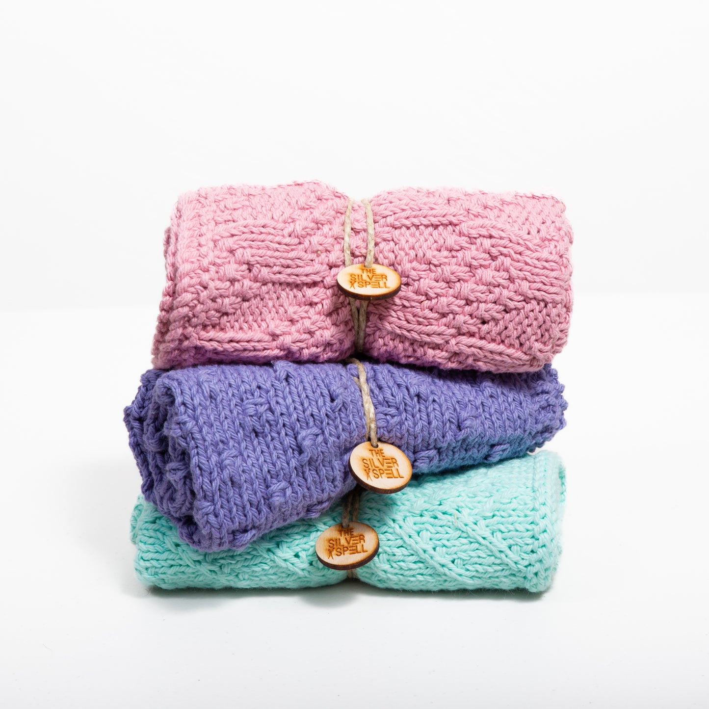 3 Towels (Pink, Purple, Aqua)