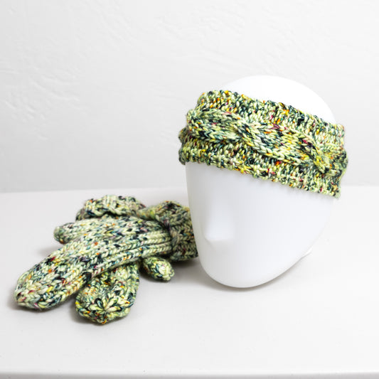 Jelly Bean Headband and Mitten Set