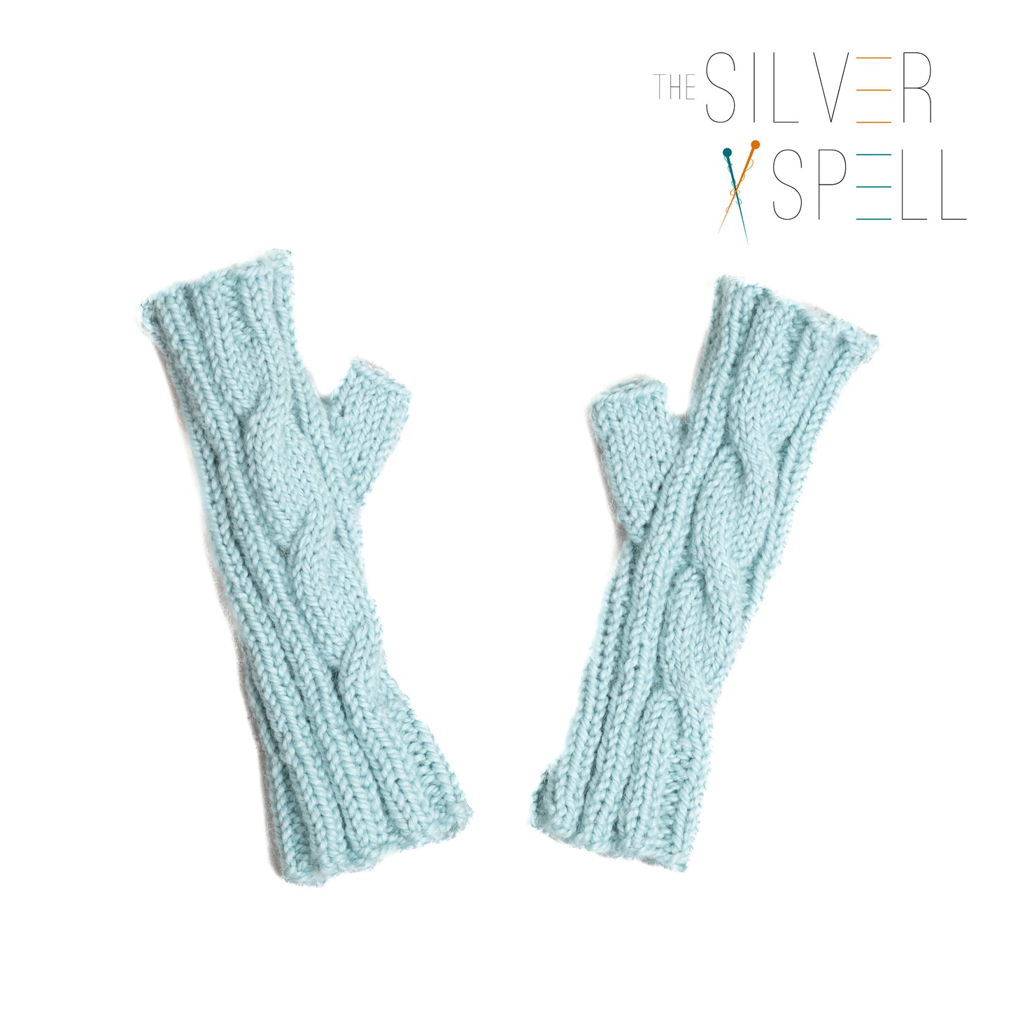 Blue Sugar Fingerless Gloves