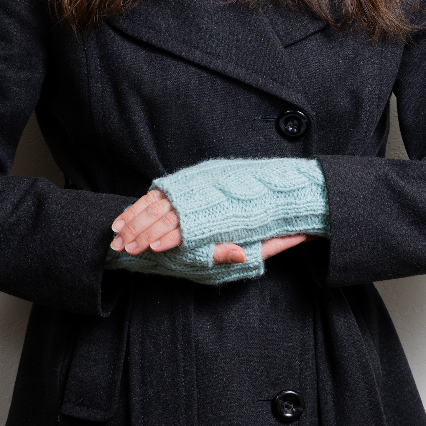 Blue Sugar Fingerless Gloves