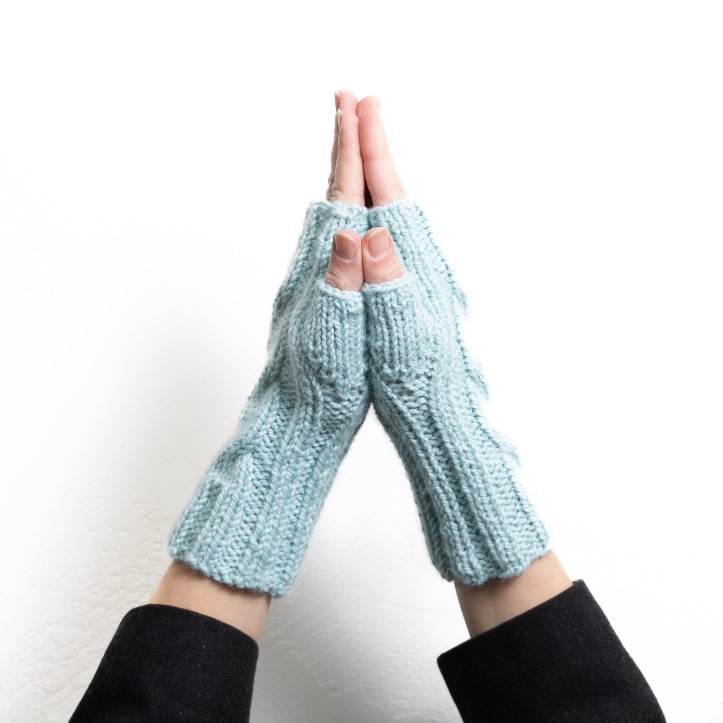 Blue Sugar Fingerless Gloves